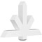 Ekena Millwork Kennewick Architectural Grade PVC Gable Bracket, 36"W x 22 1/2"H x 4"D x 4"F, 15/12 Pitch GBP036X23X0404KEN00 - alternate 1